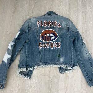 University of Florida Gators custom made, hand painted jean jacket